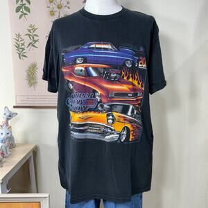 Vintage Y2k Super Chevy Show Tour 2000 20th Annual Hot Rod Cars T-Shirt XXL
